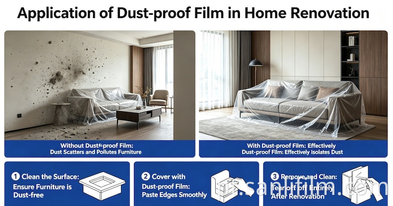 Application of Dust-proof Film in Home Renovation